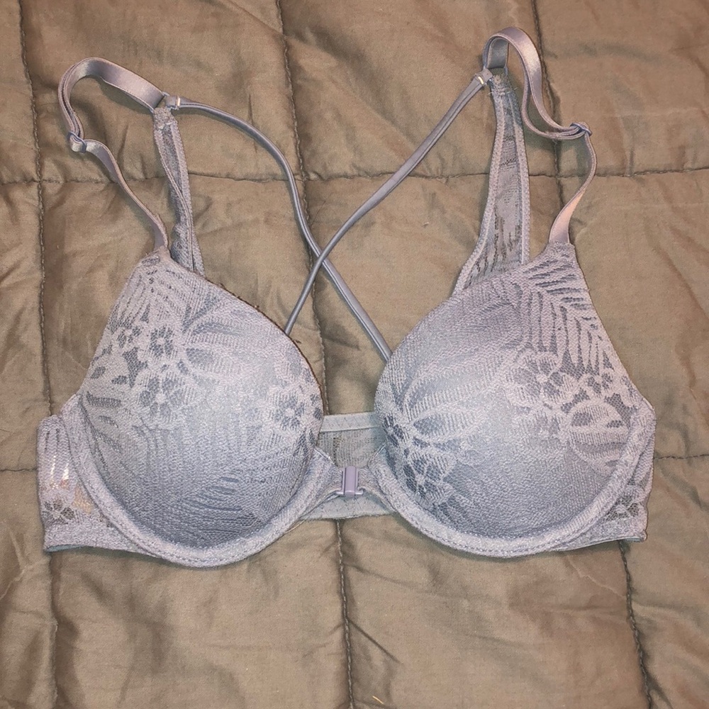 blue bra